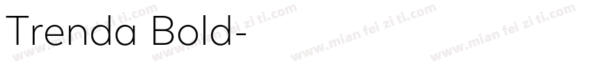 Trenda Bold字体转换